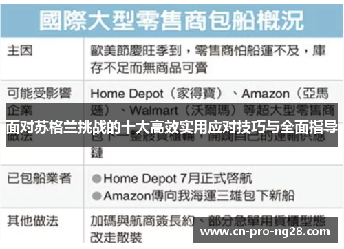 面对苏格兰挑战的十大高效实用应对技巧与全面指导
